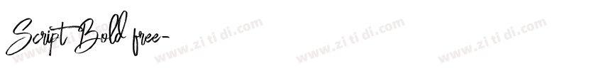 Script Bold free字体转换